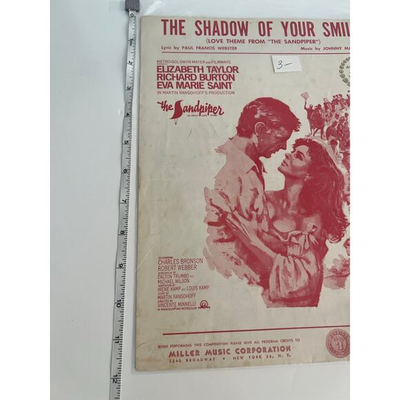 Original 1965 Promotional Ad The Sandpiper Richard Burton Elizabeth Taylor JL - Picture 8 of 9